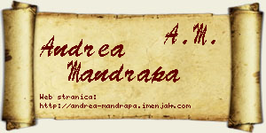 Andrea Mandrapa vizit kartica